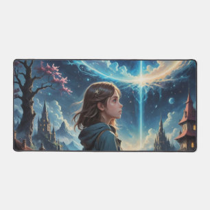 Fantasy Night Sky Szene Schreibtischunterlage