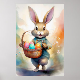 Fantasy Oaster Bunny Poster