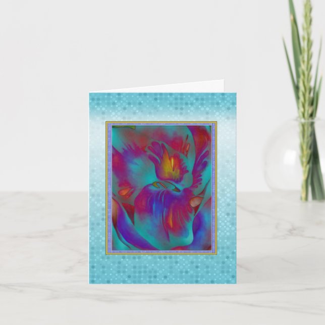 Fantasy Orchid Note Card Karte (Vorderseite)