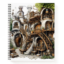 Fantasy Outdoor Castle House Bullet Notebook