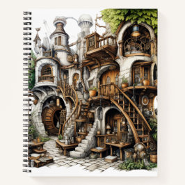 Fantasy Outdoor Castle House Bullet Notebook Notizbuch