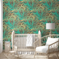 Fantasy Paisley Ornaments Nahtloses Muster 10