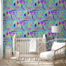 Fantasy Paisley Ornaments Nahtloses Muster 1