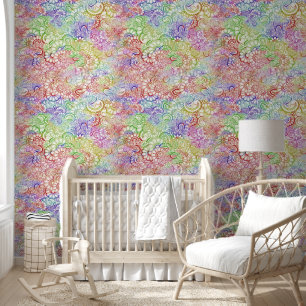 Fantasy Paisley Ornaments Nahtloses Muster 7 Tapete
