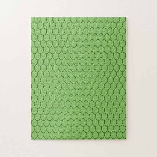 FANTASY PARTY, GREEN DRAGON SCALES PATTERN Novelty Puzzle (Vertikal)