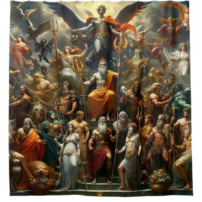 Fantasy People Duschvorhang (Vorderseite)