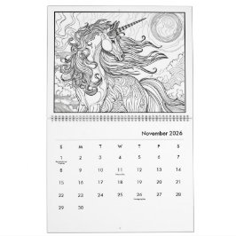 Fantasy-Pferd-Farbkalender Kalender