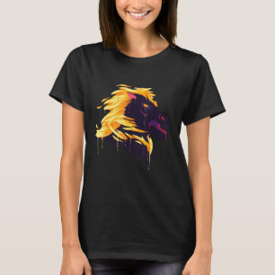 Fantasy Pferd I Feuer I Rollenspiel I Gaming I Alb T-Shirt