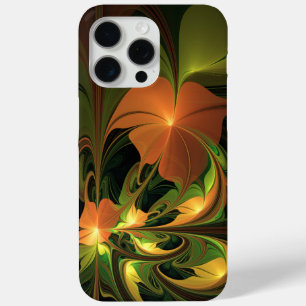 Fantasy-Pflanze Abstrakt Grünes Rost-Braun-Fraktal Case-Mate iPhone Hülle