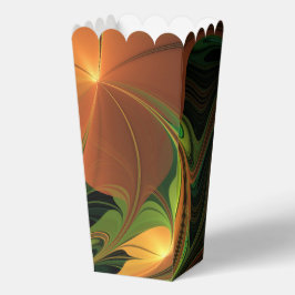 Fantasy-Pflanze Abstrakt Grünes Rost-Braun-Fraktal Geschenkschachtel