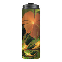 Fantasy-Pflanze Abstrakt Grünes Rost-Braun-Fraktal