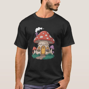 Fantasy-Pilzhütte Magisches Cottage T-Shirt