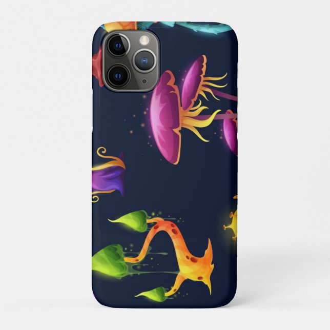 Fantasy-Pilzwaldmuster – Farbige Magie Case-Mate iPhone Hülle (Rückseite)