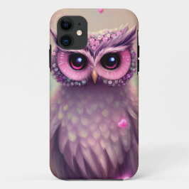 Fantasy Pink Fluffy Kawaii Owl Case-Mate iPhone Hülle