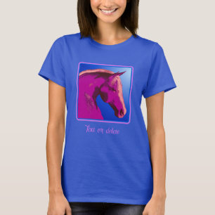 Fantasy Pink Horse Face Personalisiert T-Shirt