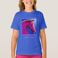 Fantasy Pink Horse Face Personalisiert