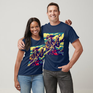Fantasy Pirate Anime - Holzschnitt 1 T-Shirt