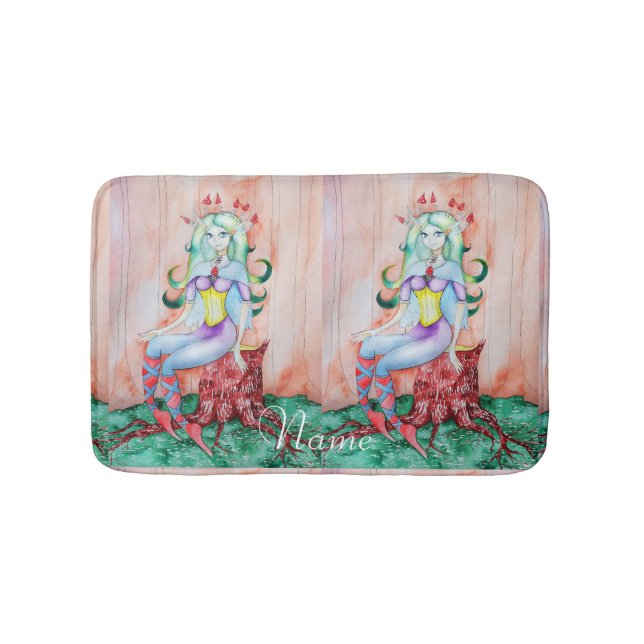 Fantasy Pixie Fairy Thunder_Cove Badematte (Vorderseite)