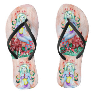 Fantasy Pixie Fairy Thunder_Cove Flip Flops
