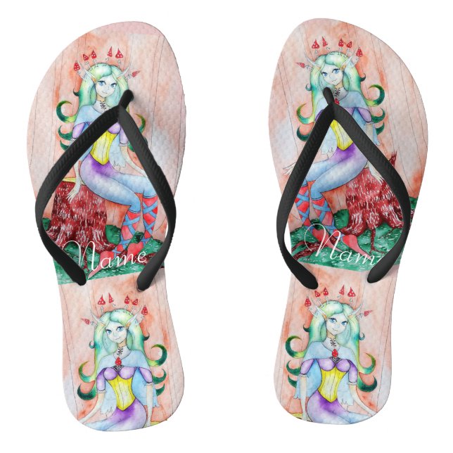 Fantasy Pixie Fairy Thunder_Cove Flip Flops (Fußbett)