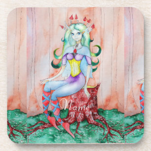 Fantasy Pixie Fairy Thunder_Cove Getränkeuntersetzer