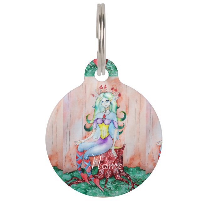Fantasy Pixie Fairy Thunder_Cove Haustiermarke (Vorderseite)