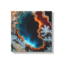 Fantasy Plume Agate Canvas Print