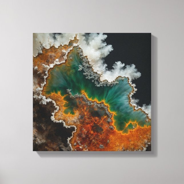 Fantasy Plume Agate Canvas Print Leinwanddruck (Vorderseite)