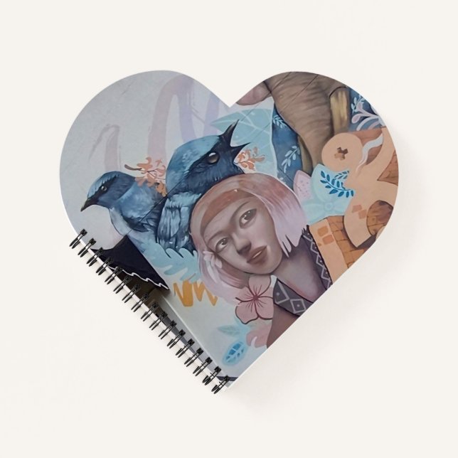 Fantasy Portrait Notebook Notizbuch (Vorderseite)