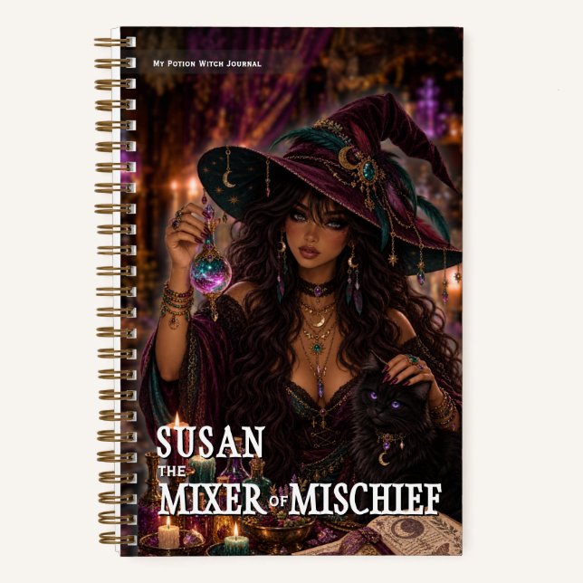 Fantasy-Potion-Mixer-Notizbuch Notizbuch (Vorderseite)