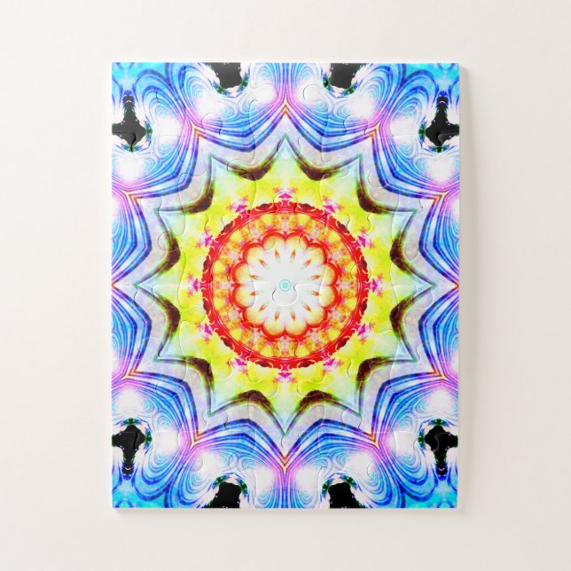 Fantasy Priest Magial Magial Vibrannt Mandela Puzzle (Vertikal)