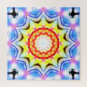 Fantasy Priest Magial Magial Vibrannt Mandela Puzzle