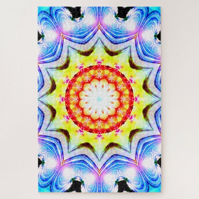 Fantasy Priest Magial Magial Vibrannt Mandela Puzzle (Vertikal)