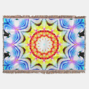 Fantasy Priest Magical Vibrannte Mandela Decke