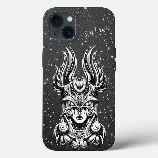 Fantasy Princess Viking Warrior Case-Mate iPhone Hülle (Rückseite)
