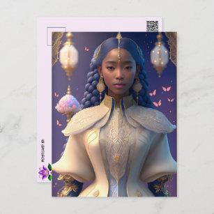 Fantasy Prinzessin, Postüberqueren Postkarte