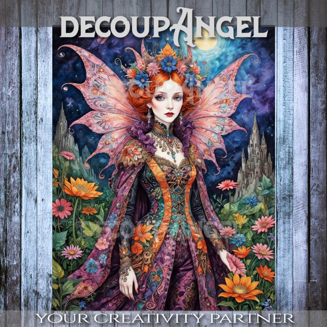 Fantasy Queen of Garden Decoupage Seidenpapier (Von Creator hochgeladen)