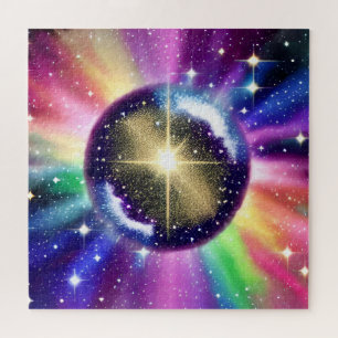 Fantasy Rainbow Sphere Sternexplosion Galaxie Puzzle
