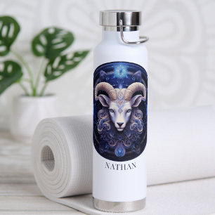 Fantasy Ram Zodiac Symbol Celestial Galaxy Aries Trinkflasche