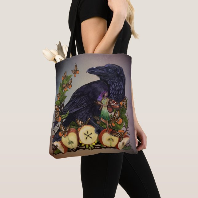 Fantasy Raven Fee Tote Tag (Von Nahem)