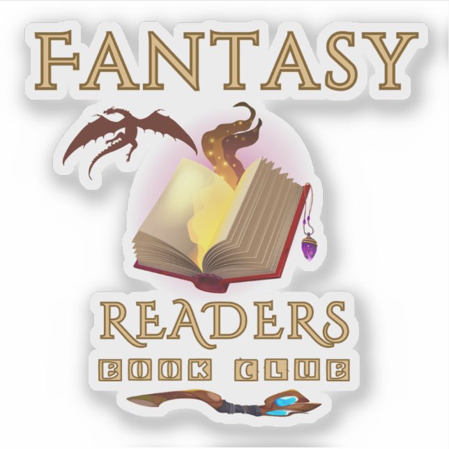 Fantasy Reader Book Club Buchsticker Aufkleber (Vorderseite)