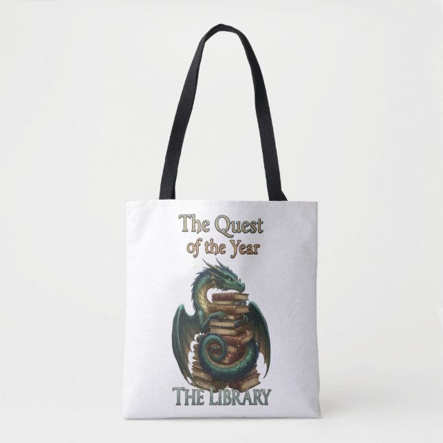 Fantasy Reading Dragon Librarian | Das Streben nac (Vorderseite)