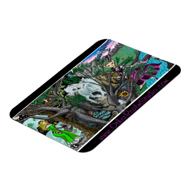 Fantasy Realm Color Illustration Magnet (Linke Seite)