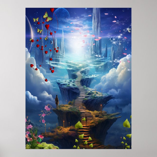 Fantasy Realms of Magic Scenerics Designs Poster (Vorne)