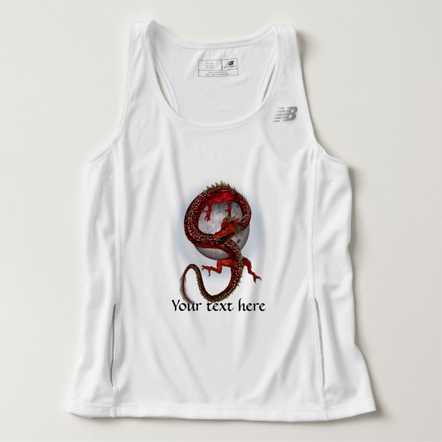 Fantasy Red Dragon T-Shirt (Design vorne)