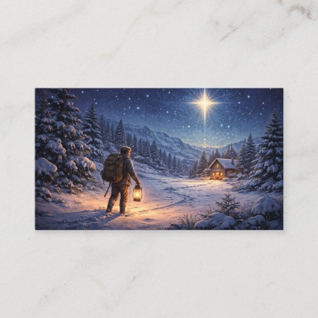Fantasy-Reisender, der Sterne freilässt  Visitenkarte (Vorderseite)