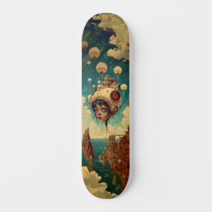 Fantasy-Roboter-Wall-Kunst-Skateboard Skateboard