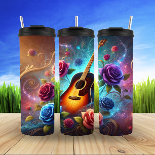 Fantasy Rose Gitarre Dreamscape Thermosbecher