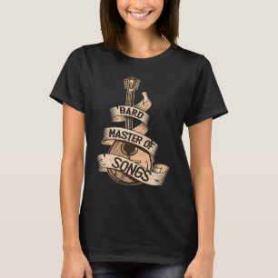 Fantasy RPG Der Bard Cool Vintag Lute Tabletop RP T-Shirt