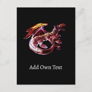 Fantasy Ruby Reds Dragon Postkarte